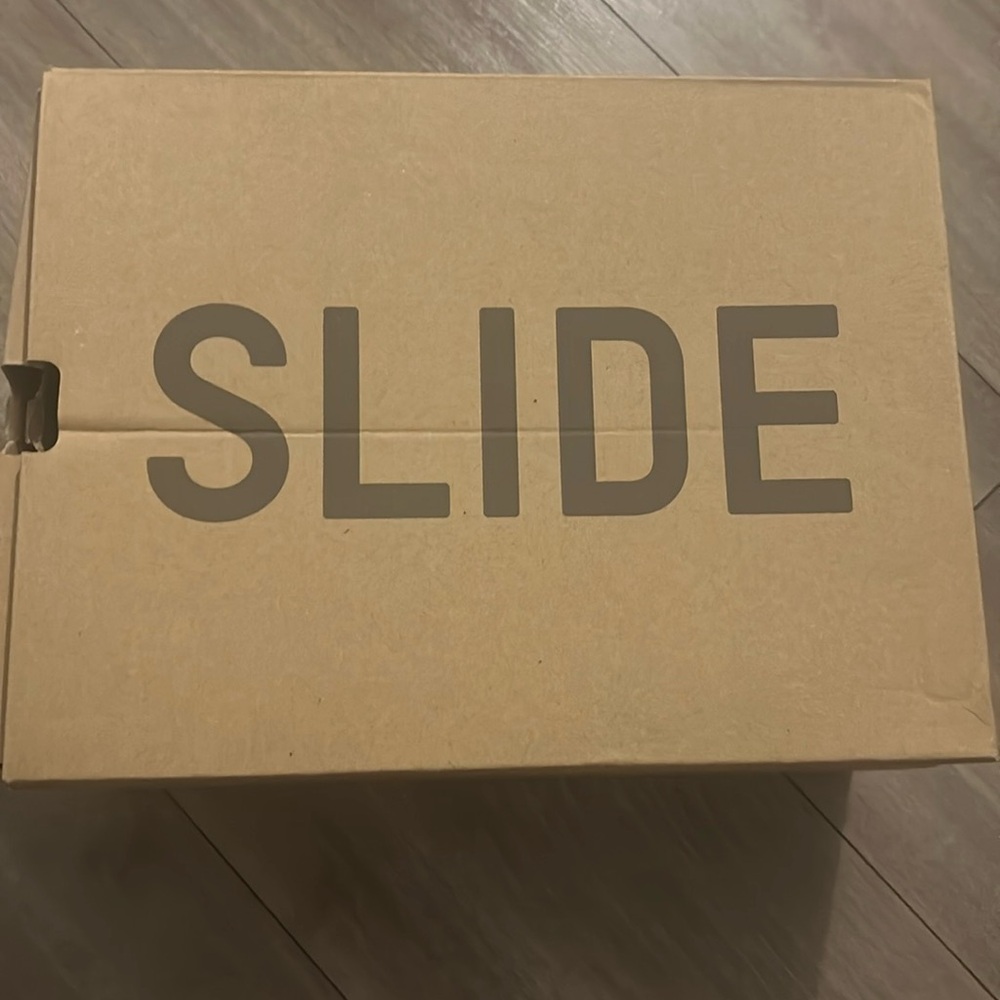 Brown Yeezy slides